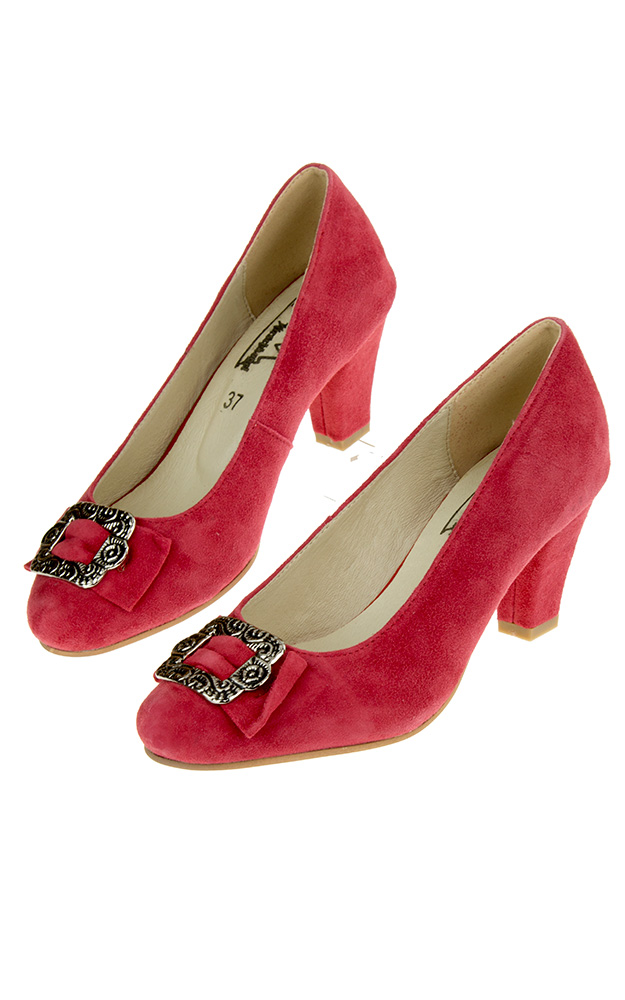 Velours-Schuhe Nr. 64, rot