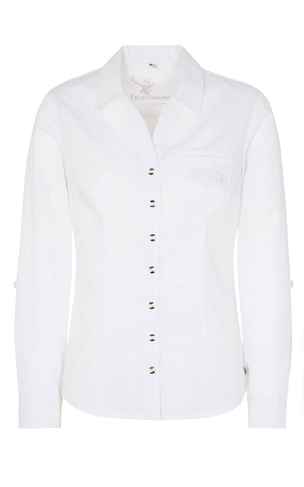 Trachtenbluse Kongo, weiß
