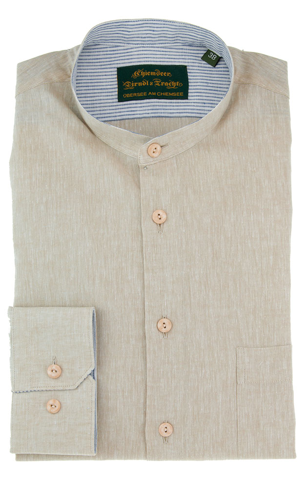 Hemd 2972 3150, beige - Slim fit