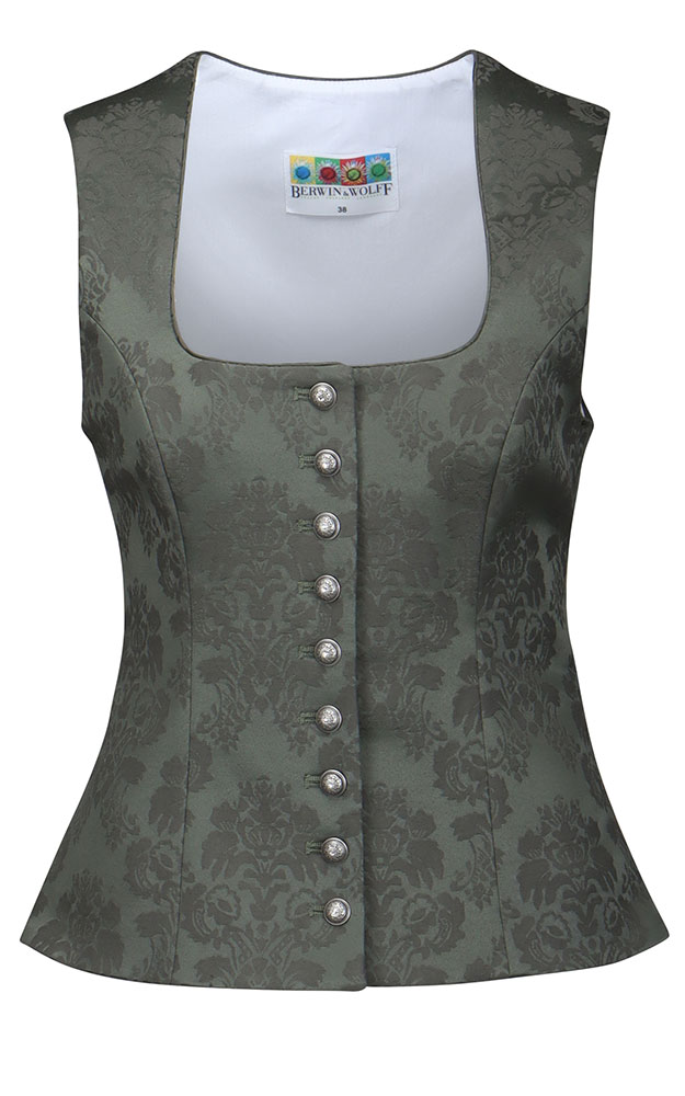 Mieder Jacquard, grün