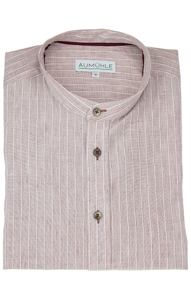 Hemd 03 14140D rot/weiß Stehkragen