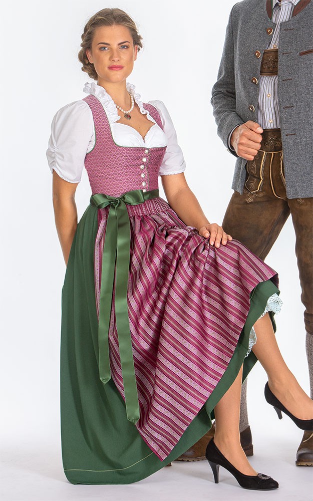 Schürze Burgau Extra, weinrot