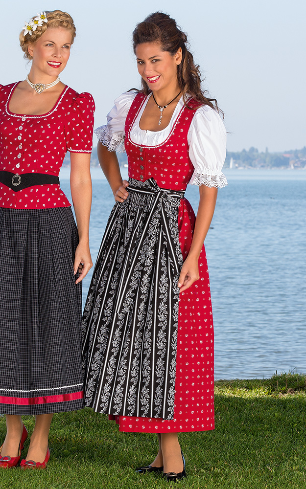 Schürze Kochelsee, schwarz