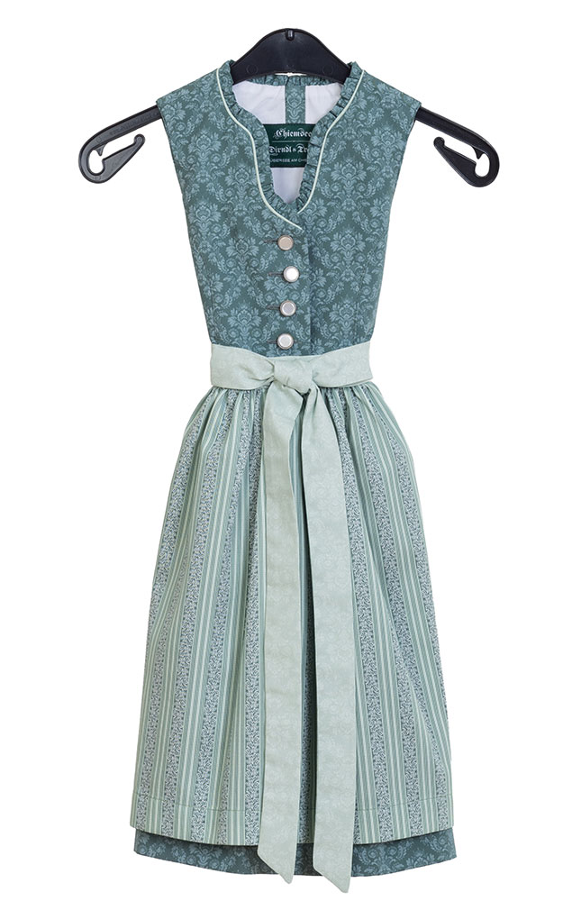 Kinderdirndl Perla mit Schürze, grün