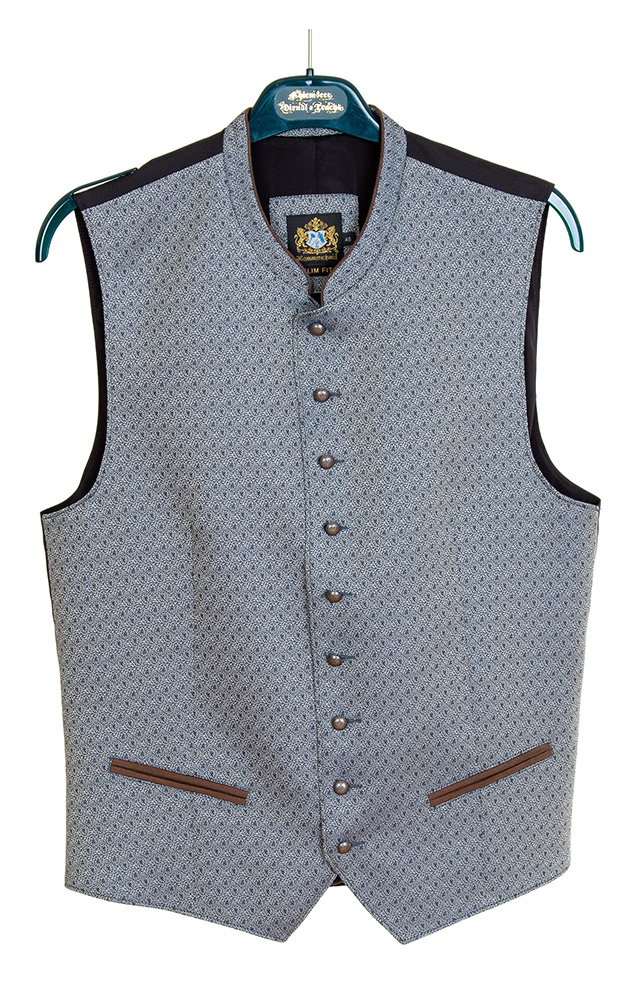 Weste Ben, blau/grau