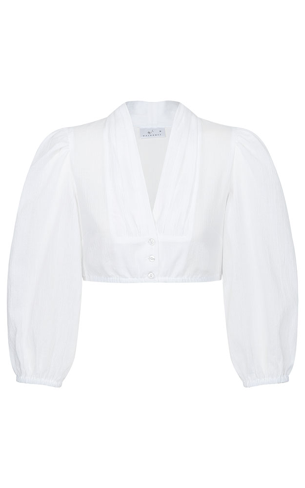 Dirndlbluse 52103, weiß
