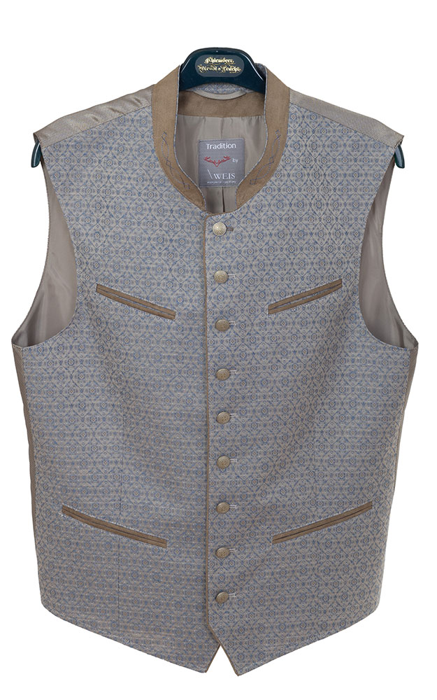 Weste Bodensee 347012, beige/blau