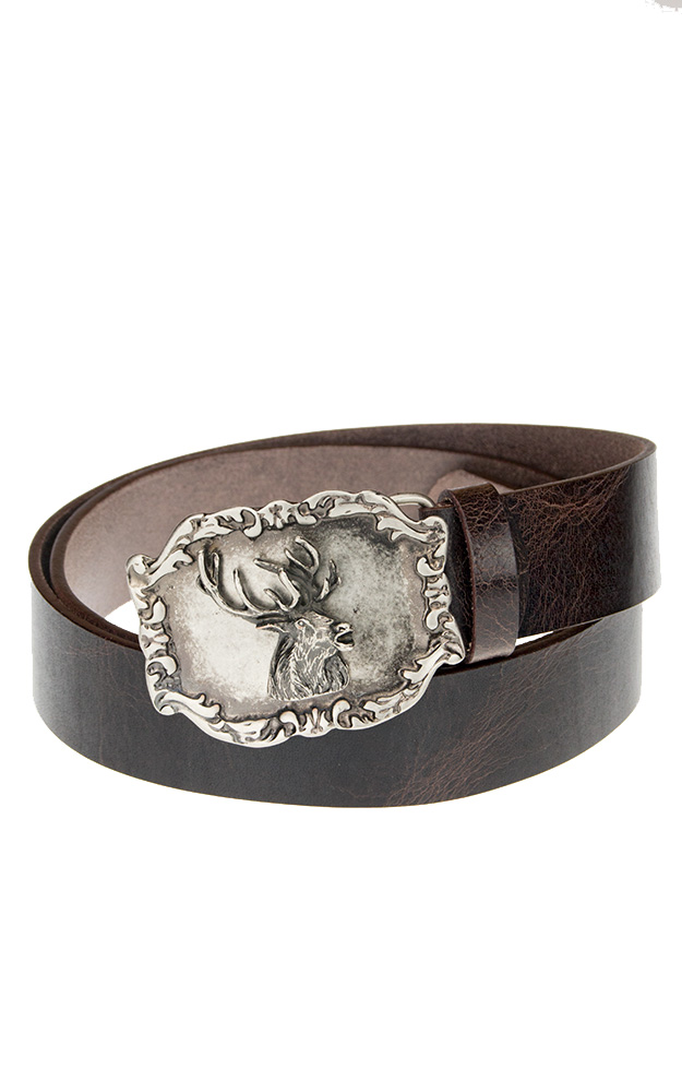 Herrengürtel LG 68 Hirschkopf