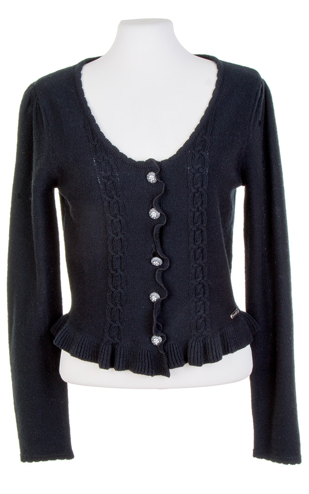 Strickjacke Corvara, schwarz