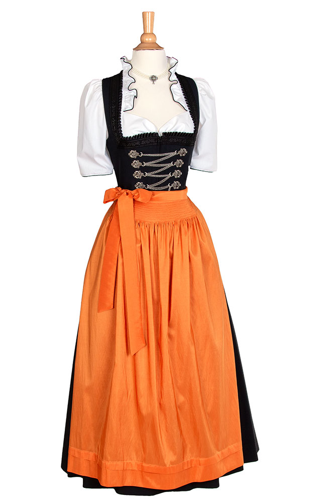 Schürze Taft, orange