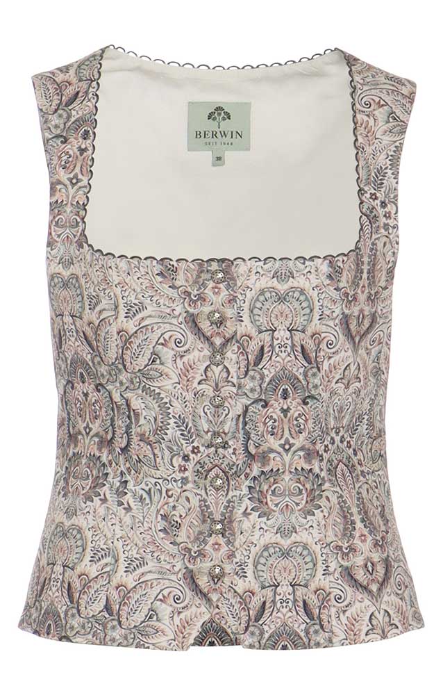 Mieder 65140, salbei/beige