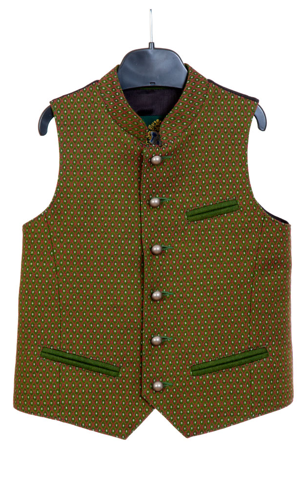 Kinderweste Benny 6813, rot/grün