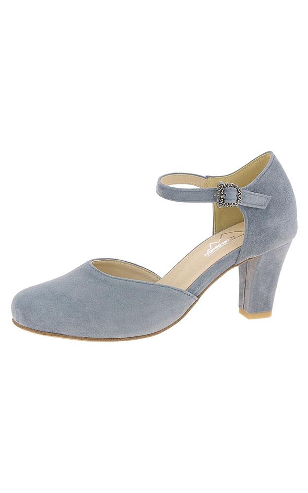 Velours-Schuhe 30017080, hellblau