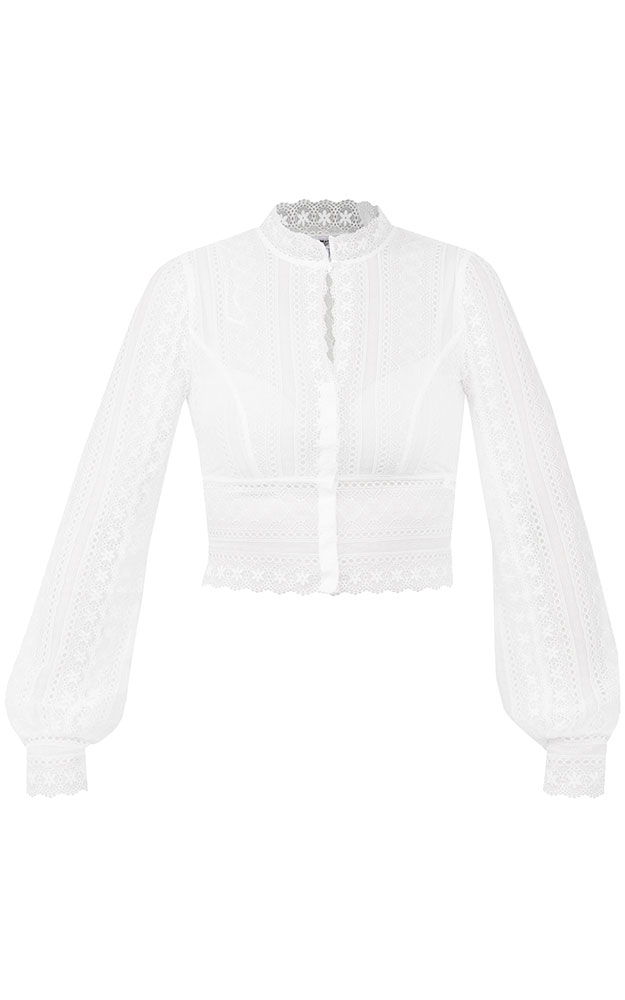 Dirndlbluse 302400, weiß