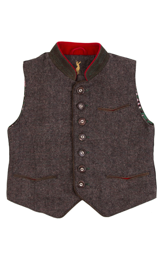 Kinderweste Camillo-HK, grau/braun