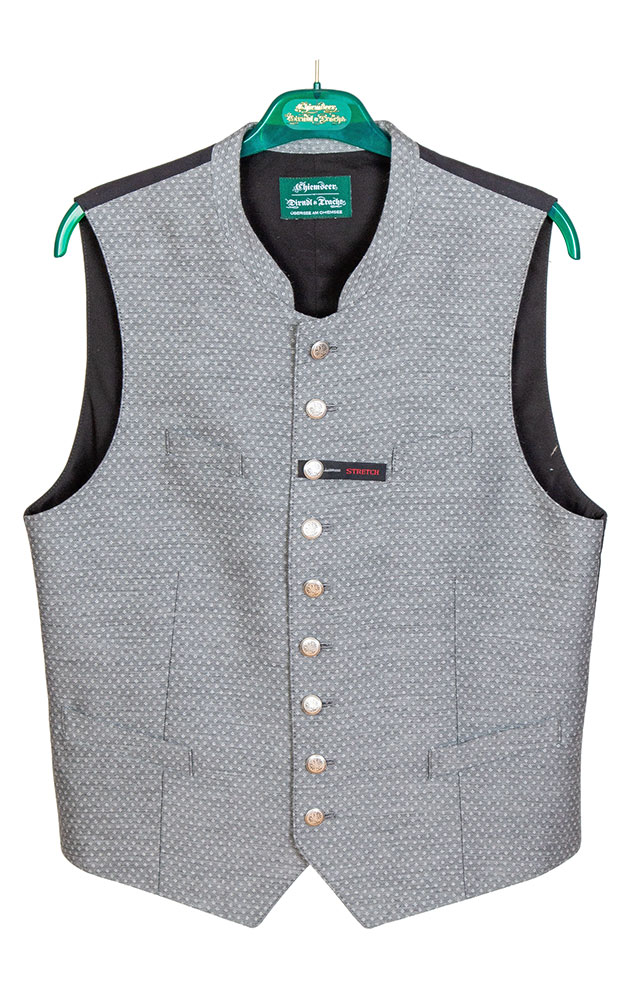 Weste Xeno, grau Stretchrücken
