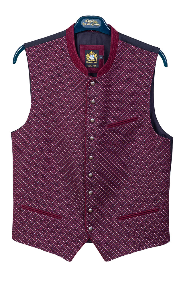 Weste Patrick, weinrot