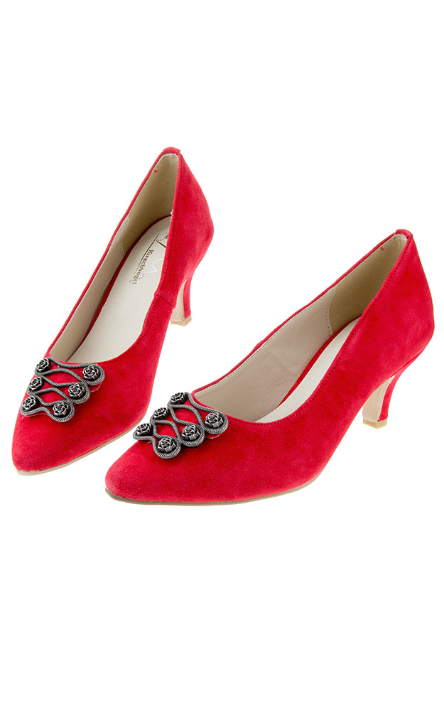 Velours-Schuhe 3007800021, rot