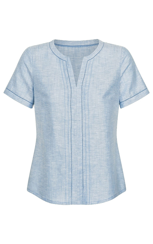 Trachtenbluse 02 20201, hellblau