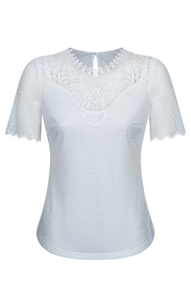 Trachtenbluse Ilka, weiß