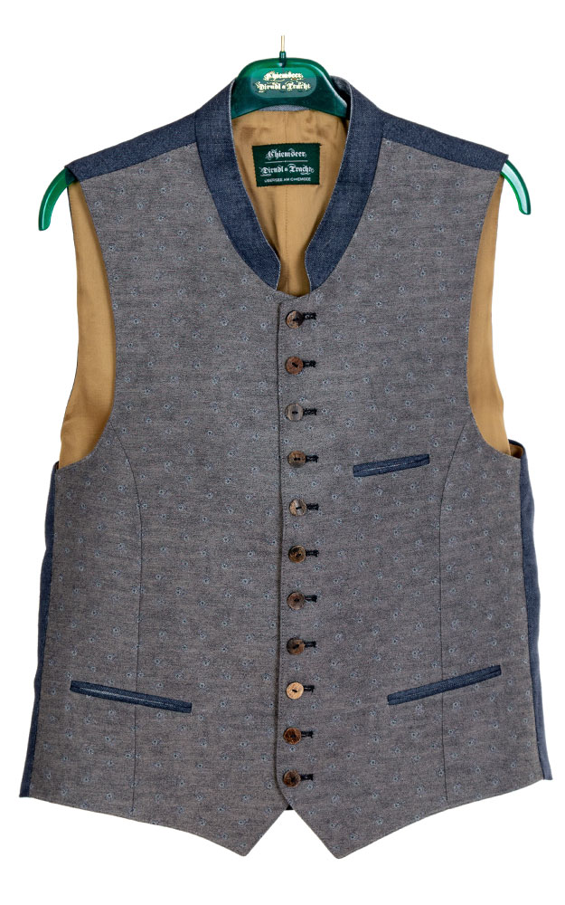 Weste Ambros 2522-12, graublau