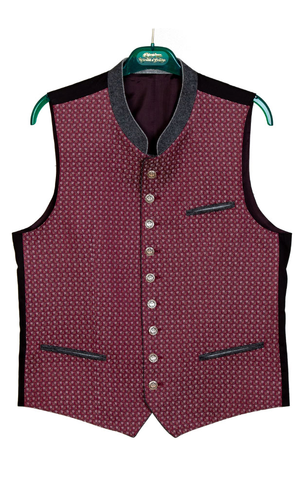 Weste Blumau, weinrot