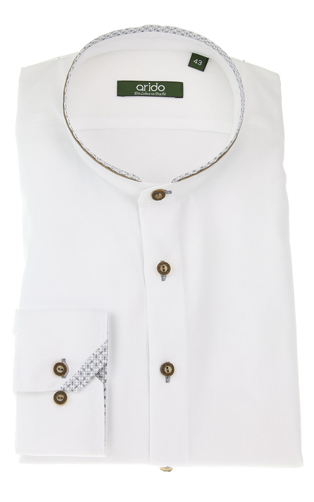 Hemd 2536H 532, weiß/blau SK - Slim fit