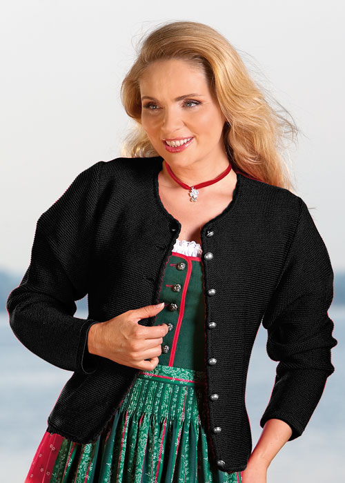 Strickjacke Bregenz, schwarz