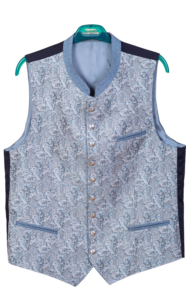 Weste Blumau-s, blau/grau