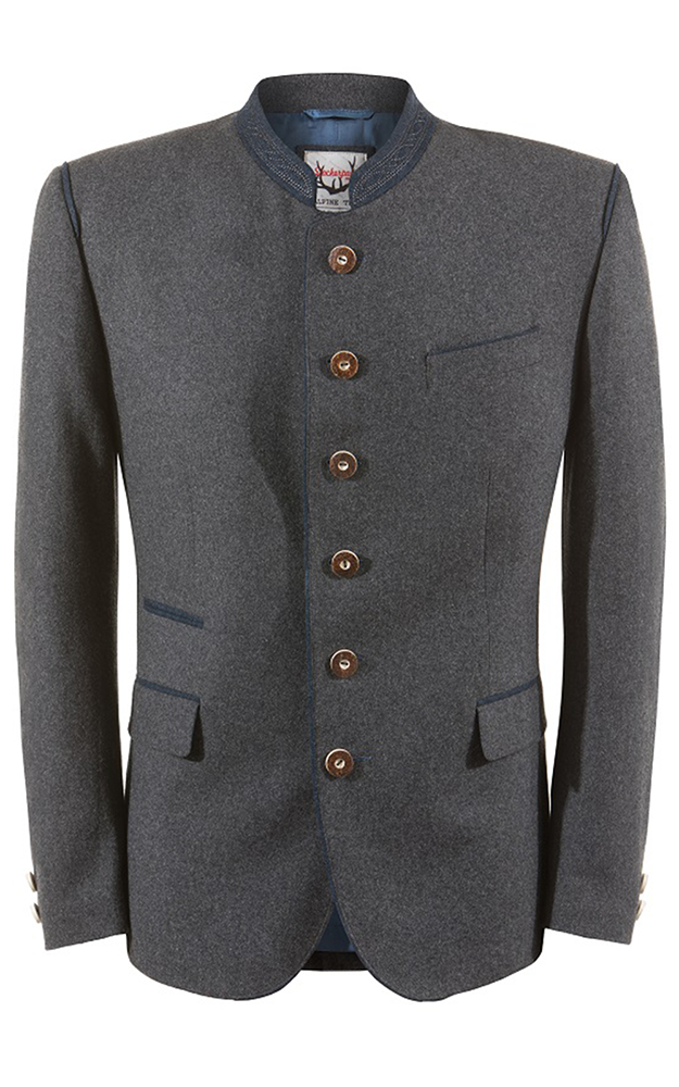 Janker Mario, grau/blau