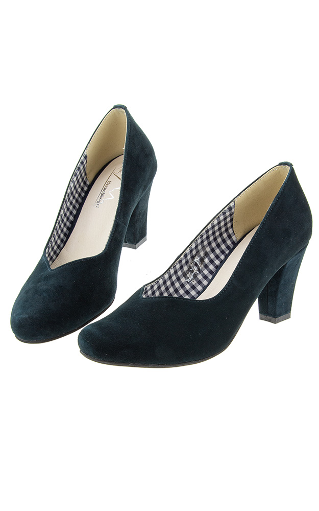 Velours-Schuhe 3000507017, dunkelblau