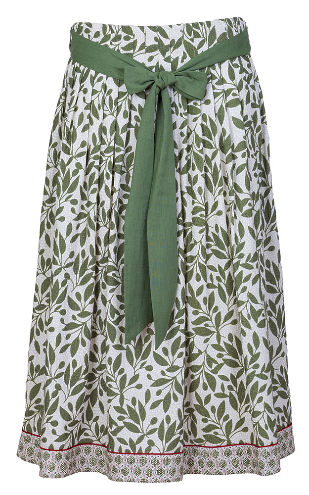 Rock Waging, beige/grün Blätter