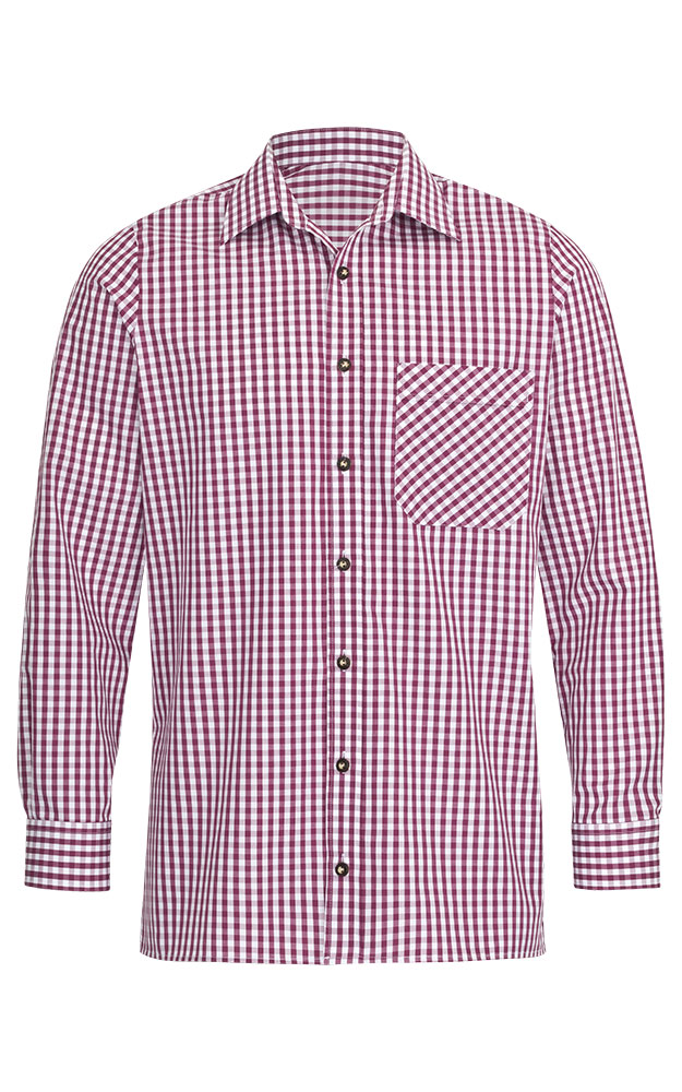 Hemd Cortina #, beere/weiß