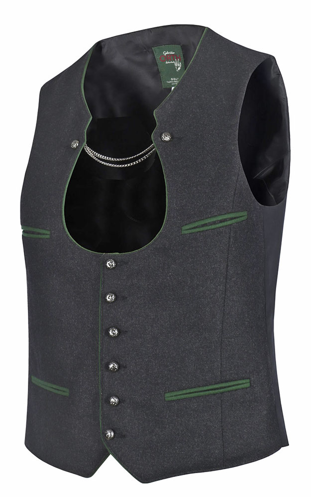 Weste Ketterl, anthtrazit/tanne