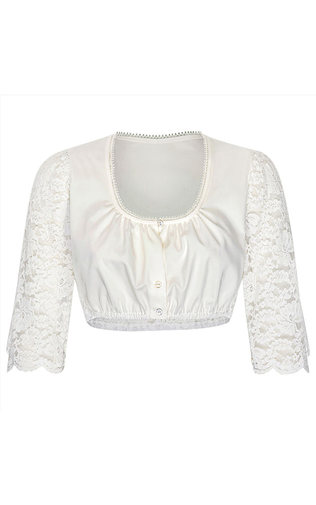 Dirndlbluse 01 06249, weiß