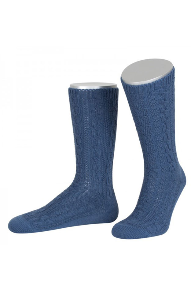 Socken 5697, stahlblau Fb. 38