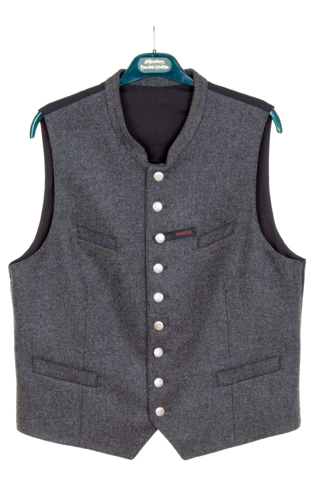 Weste Ansbach, anthrazit Stretchrücken