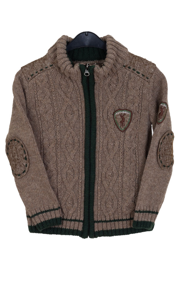 Kinder-Strickjacke 512, hellbraun