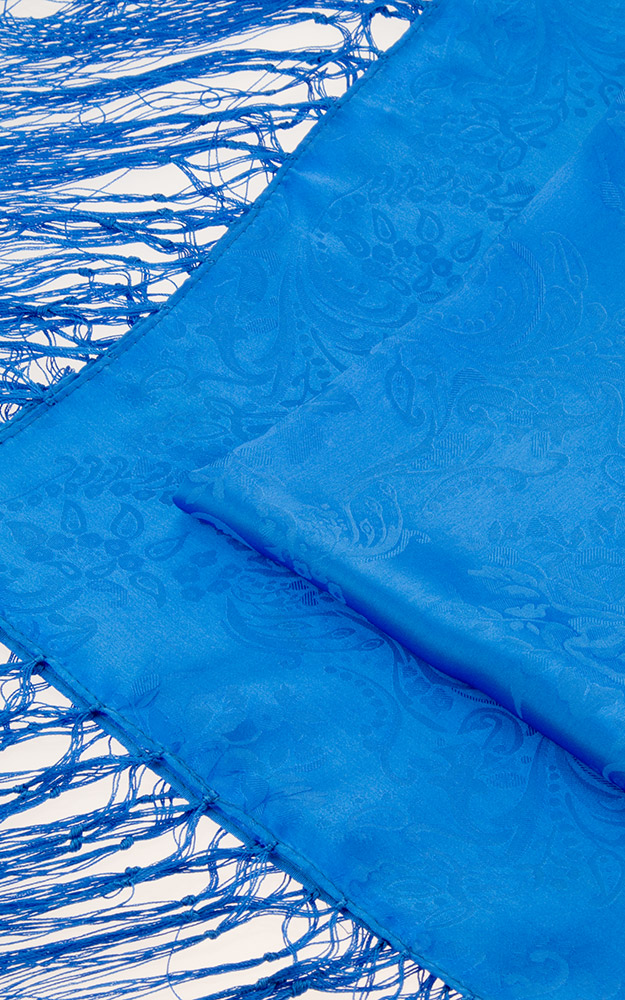 Seidentuch Nr. 08, royalblau