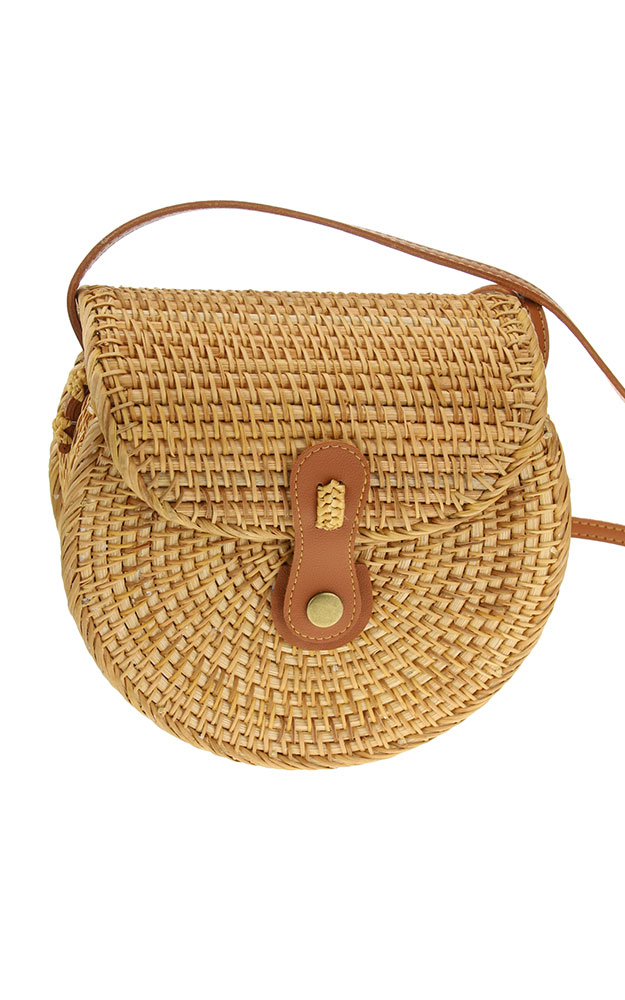 Korbtasche AT24017, rund Deckel