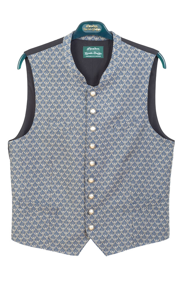 Weste Xeno, blau Stretchrücken