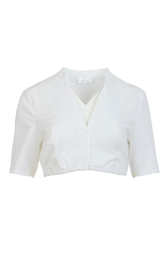 Dirndlbluse 01 10340, weiß