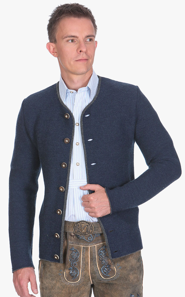 Strickjacke Simon 83114, blau