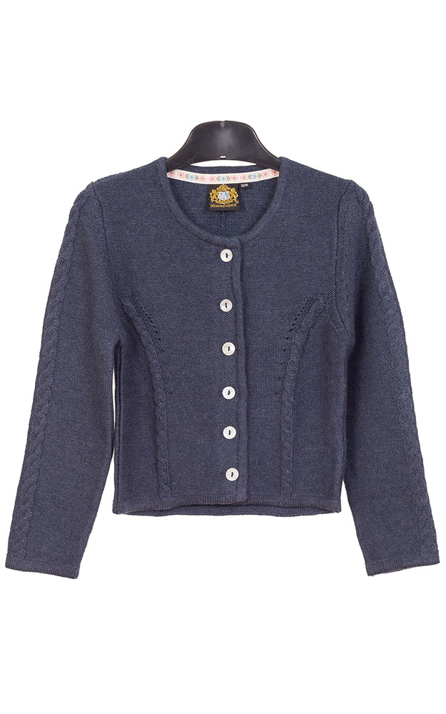 Kinder-Strickjacke Amrum, dunkelblau