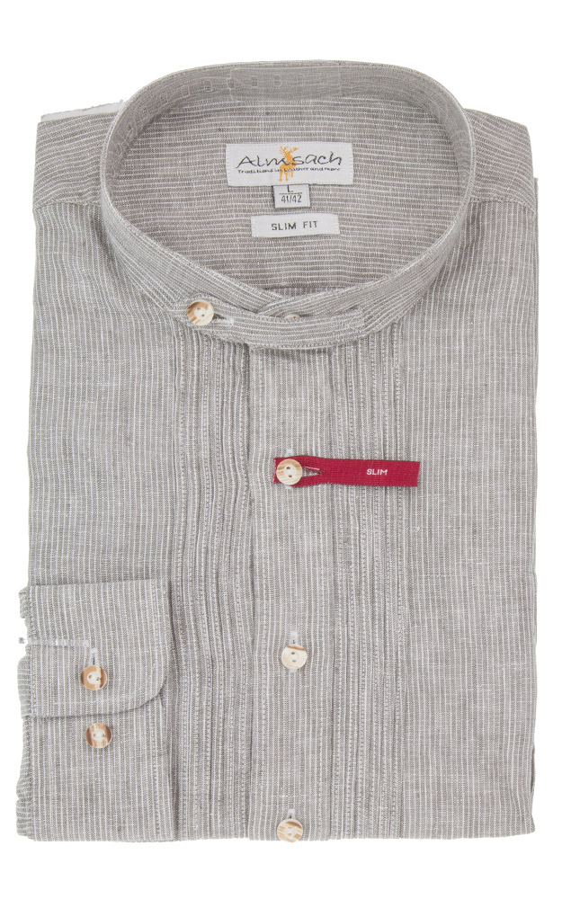 Hemd Quirin, taupe - Slim fit