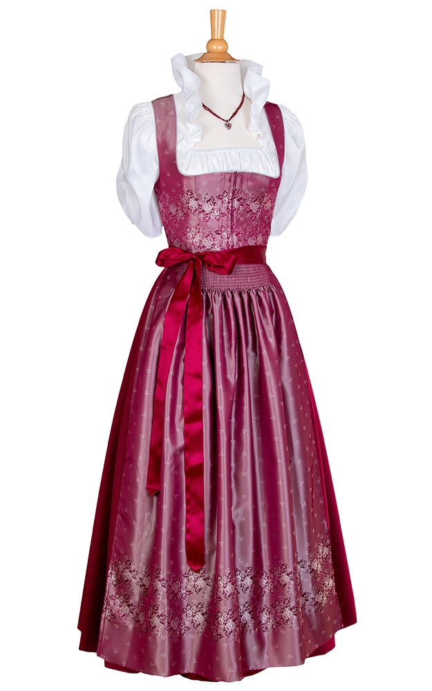 Schürze Bordüre Extra, weinrot