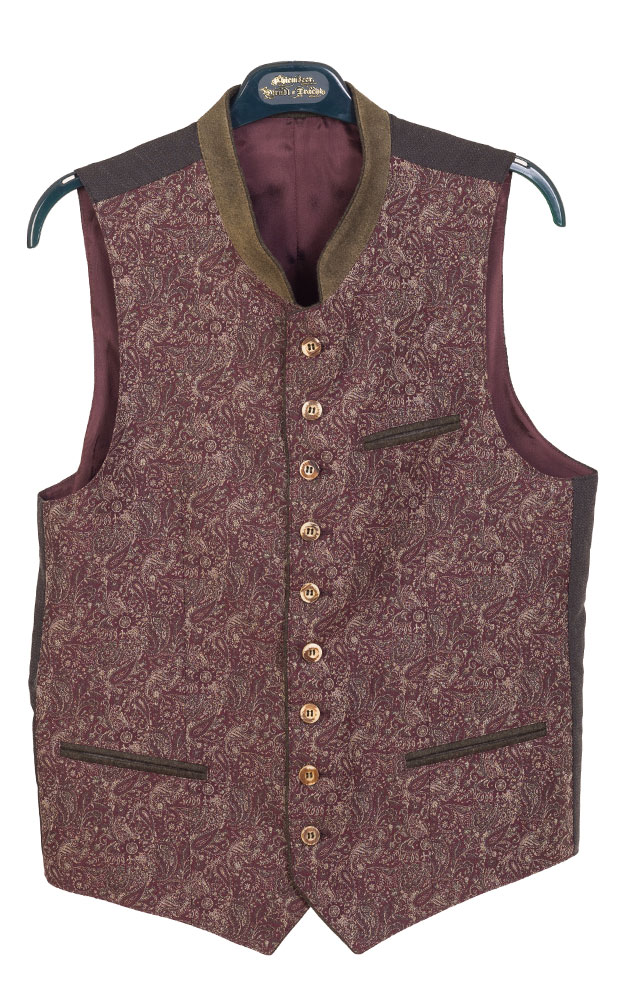 Weste Bayreuth 9333, weinrot - Slim-fit