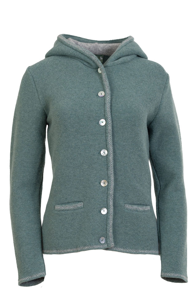 Strickjacke Marianne, salbeigrün
