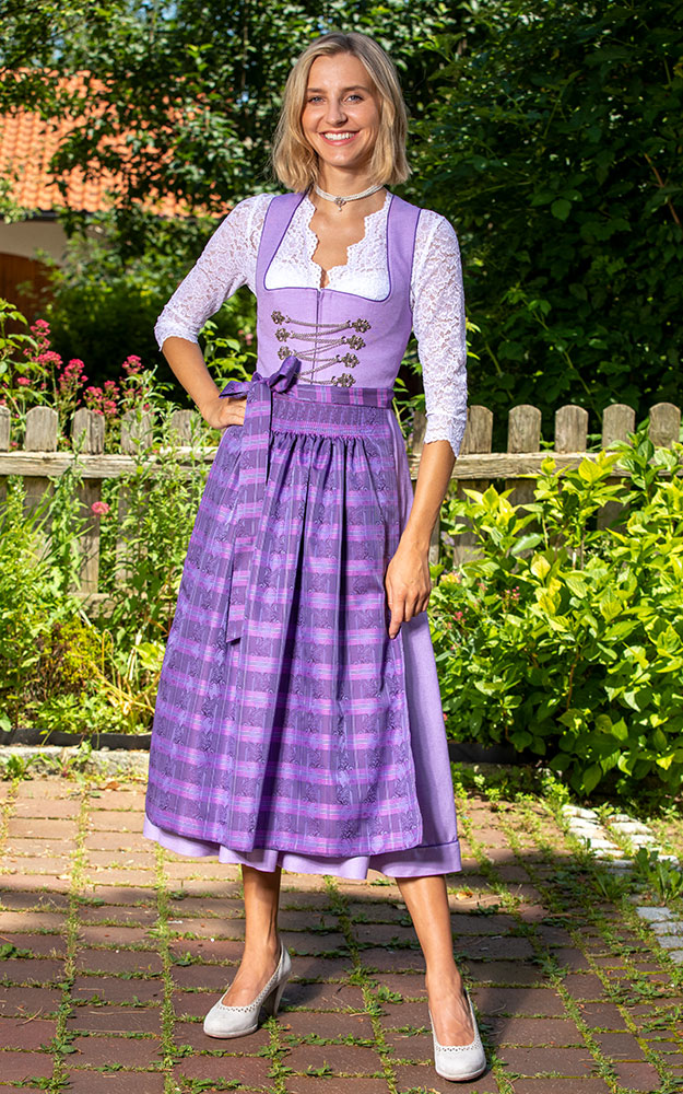 Blusendirndl Fliederbach, mit Schürze
