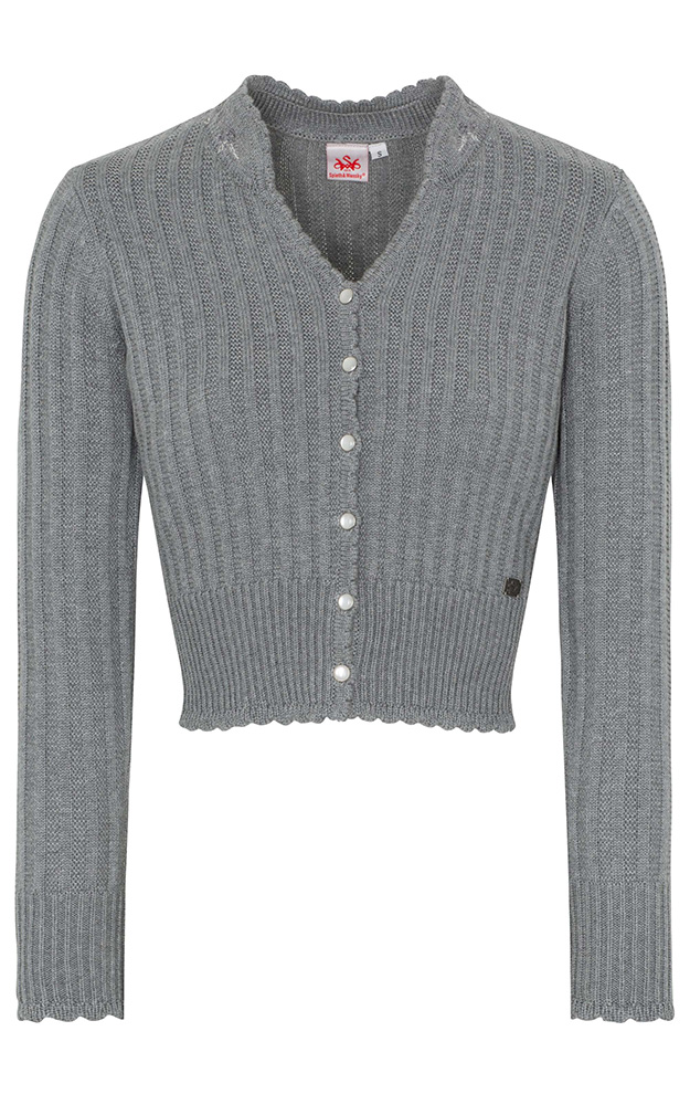 Strickjacke 351280, mittelgrau